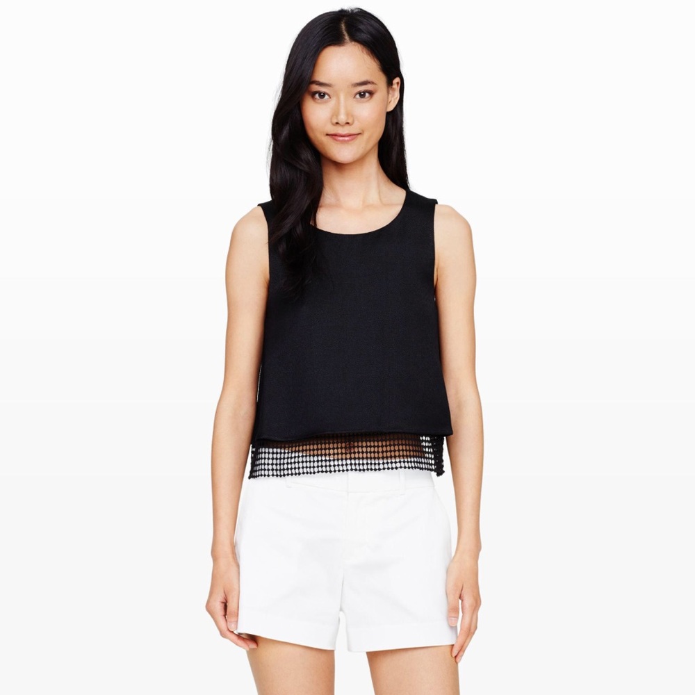Black Cilla Crop Tank Top